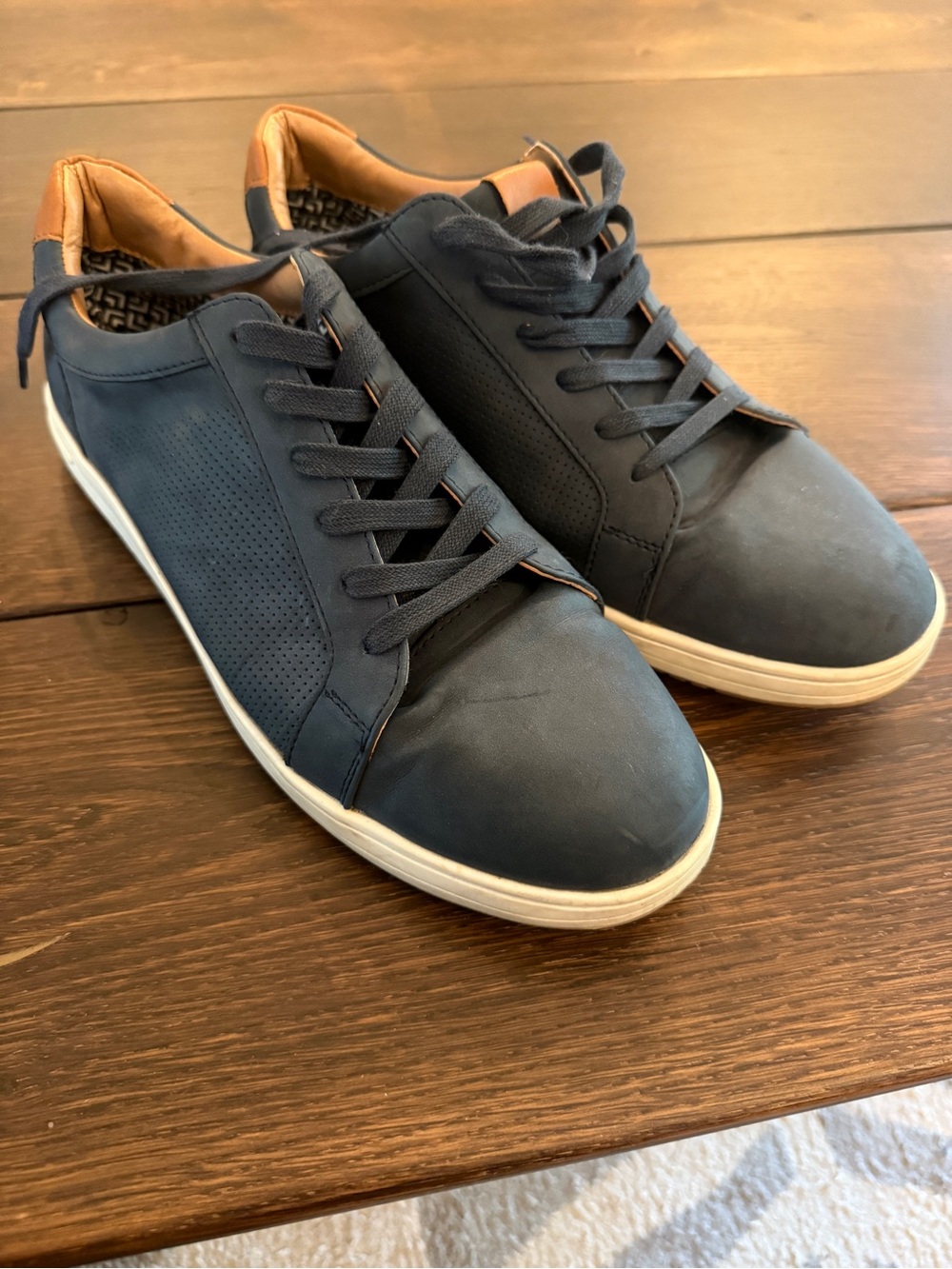 Steven By Steve Madden Navy Sneakers with Tan Accents
